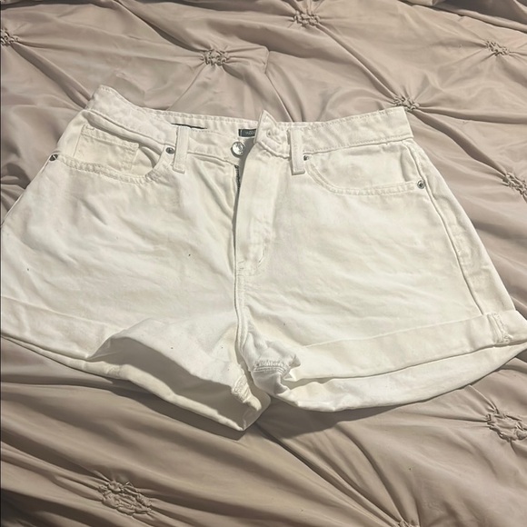 wild fable Pants - Wild Fable White Jean Shorts Relaxed Fit Denim